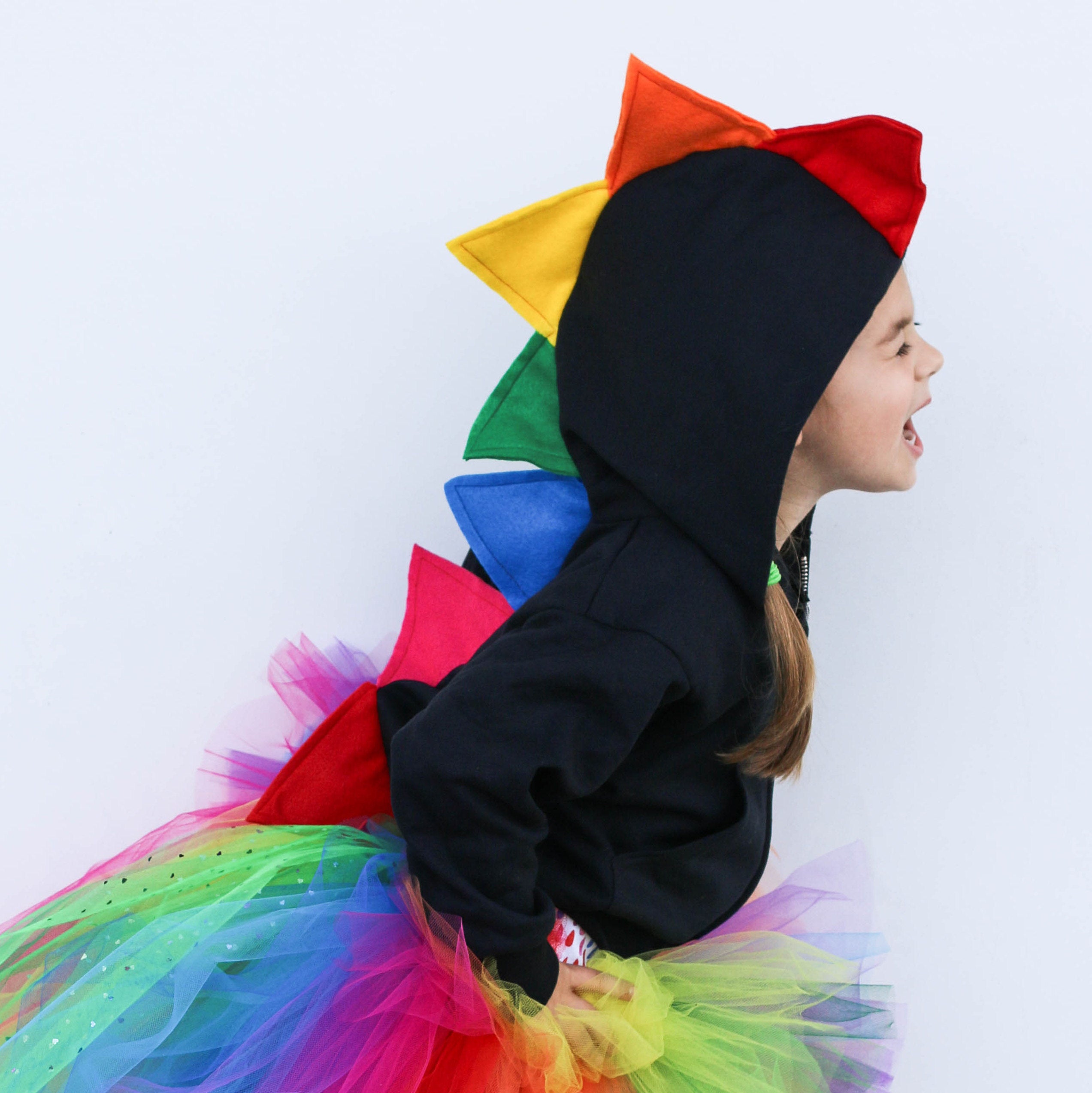 Rainbow Dinosaur Hoodie for Babies, Toddlers and Kids