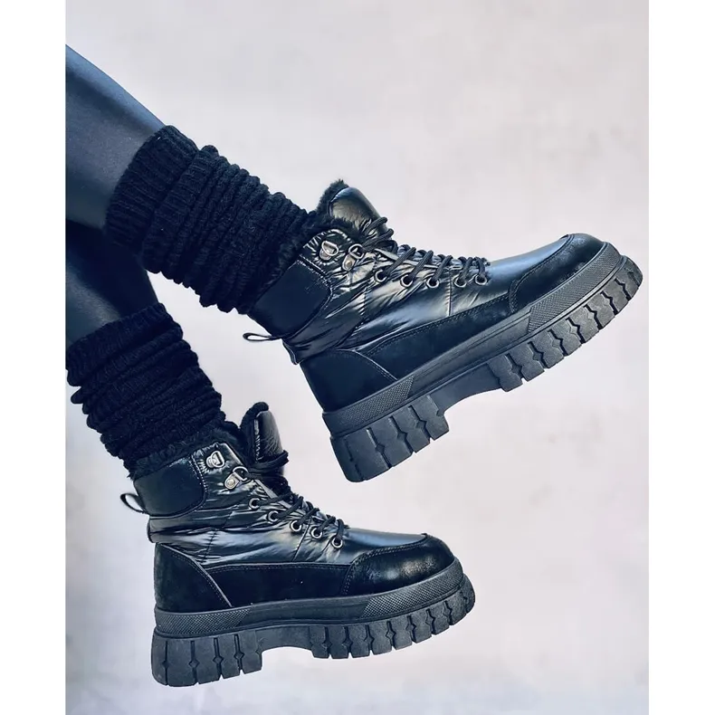 Renn Black women's snow boots