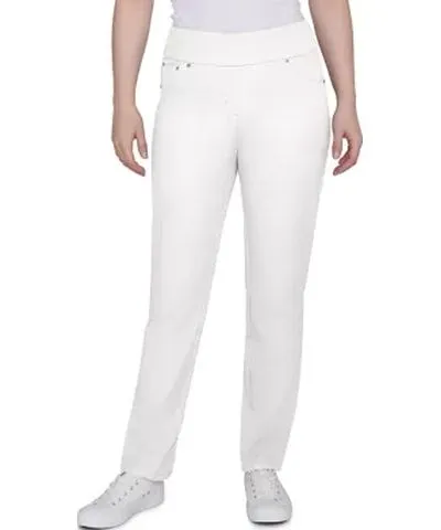 Ruby Rd. Women's Petite Soft Hand Twill Bi Stretch Pull On Pants