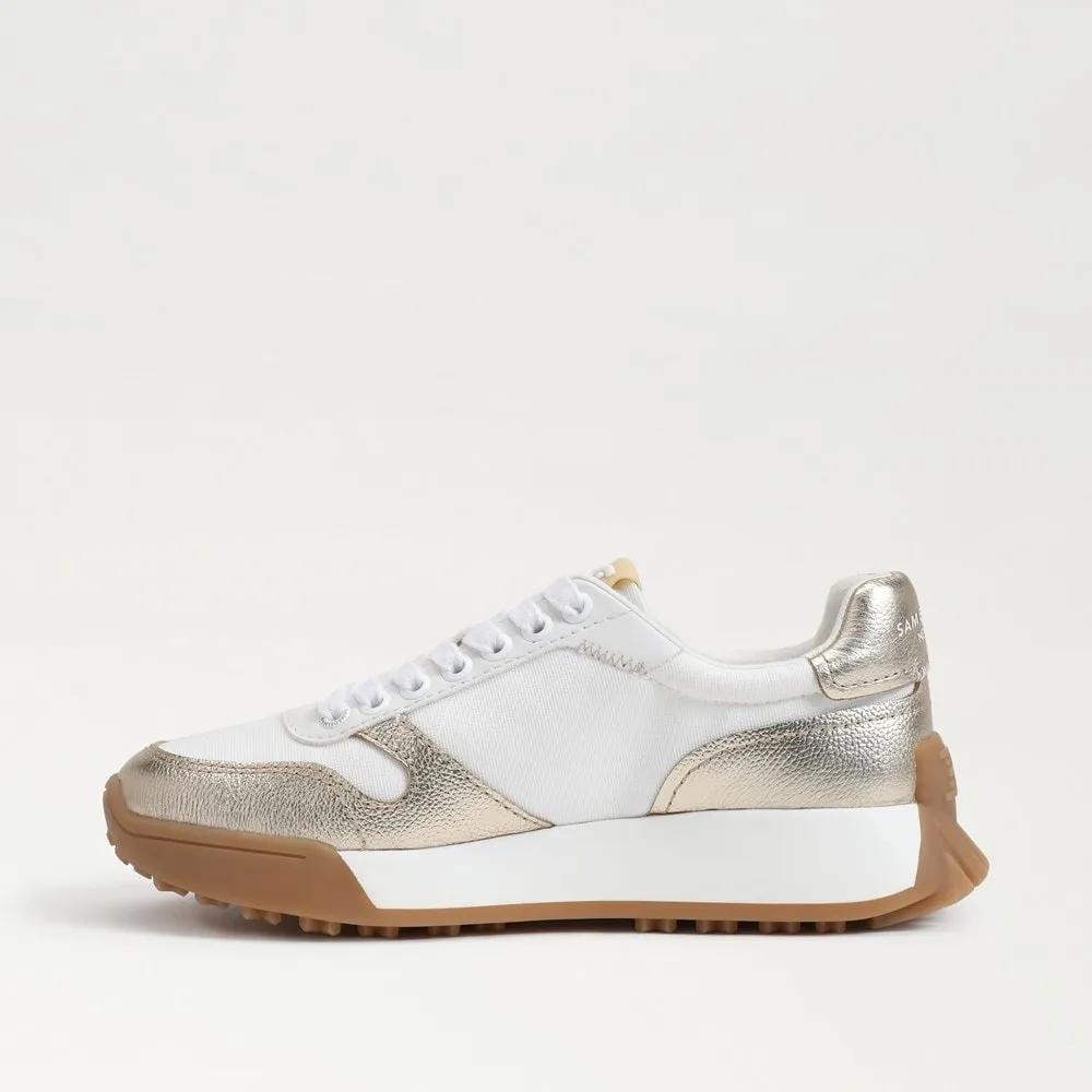 Sam Edelman Layla Sneaker White/Gold