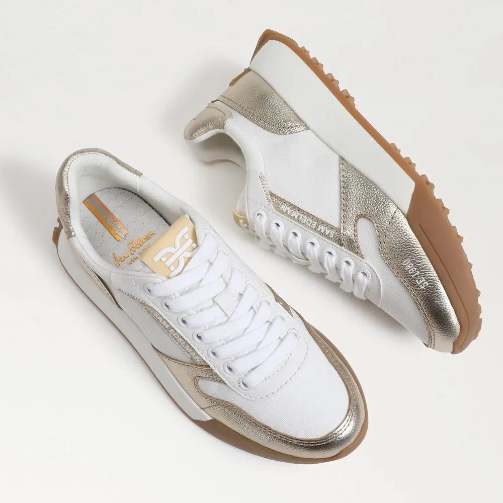 Sam Edelman Layla Sneaker White/Gold