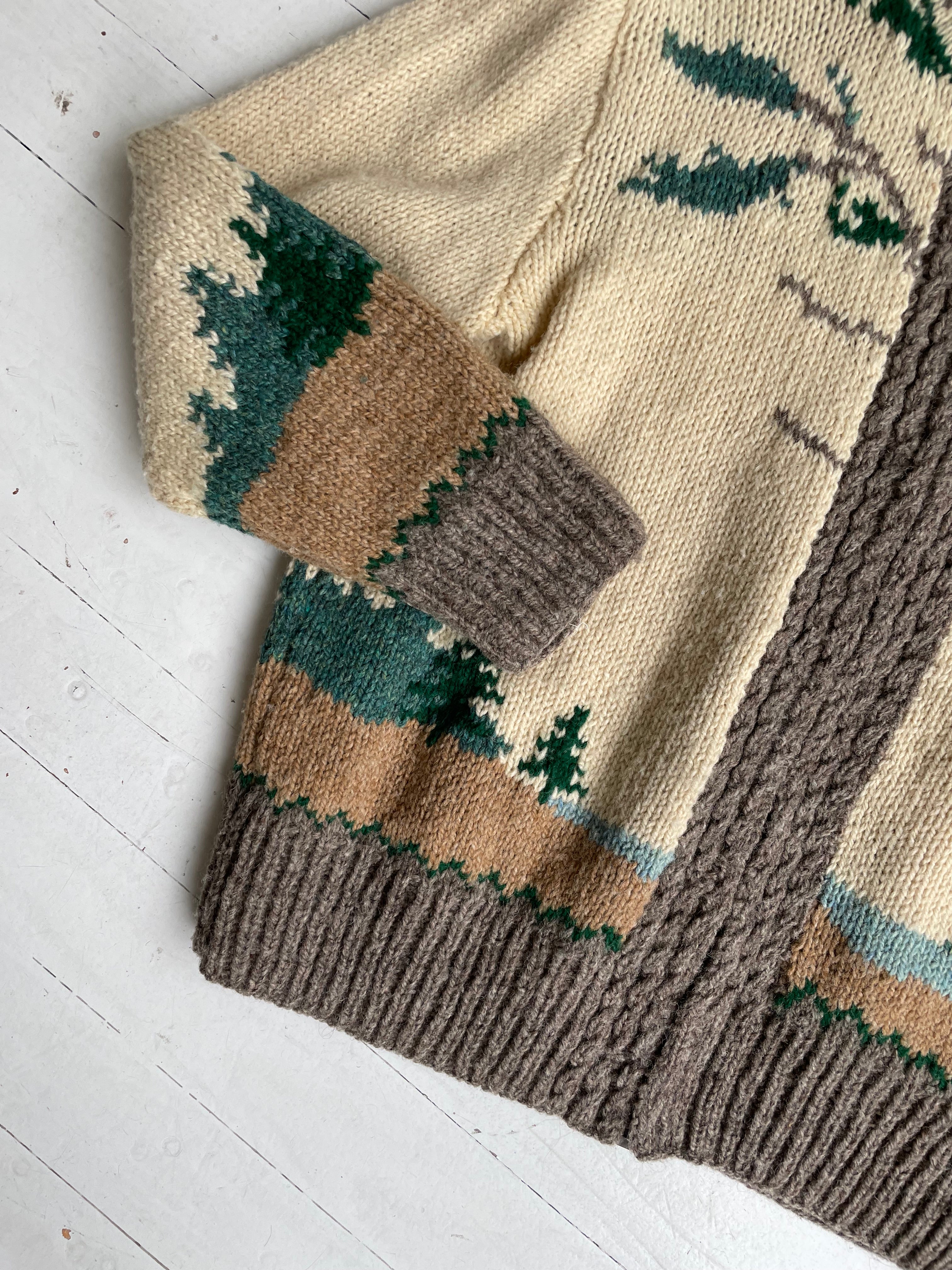 Sequoia 1950s Hand Knit Cardigan