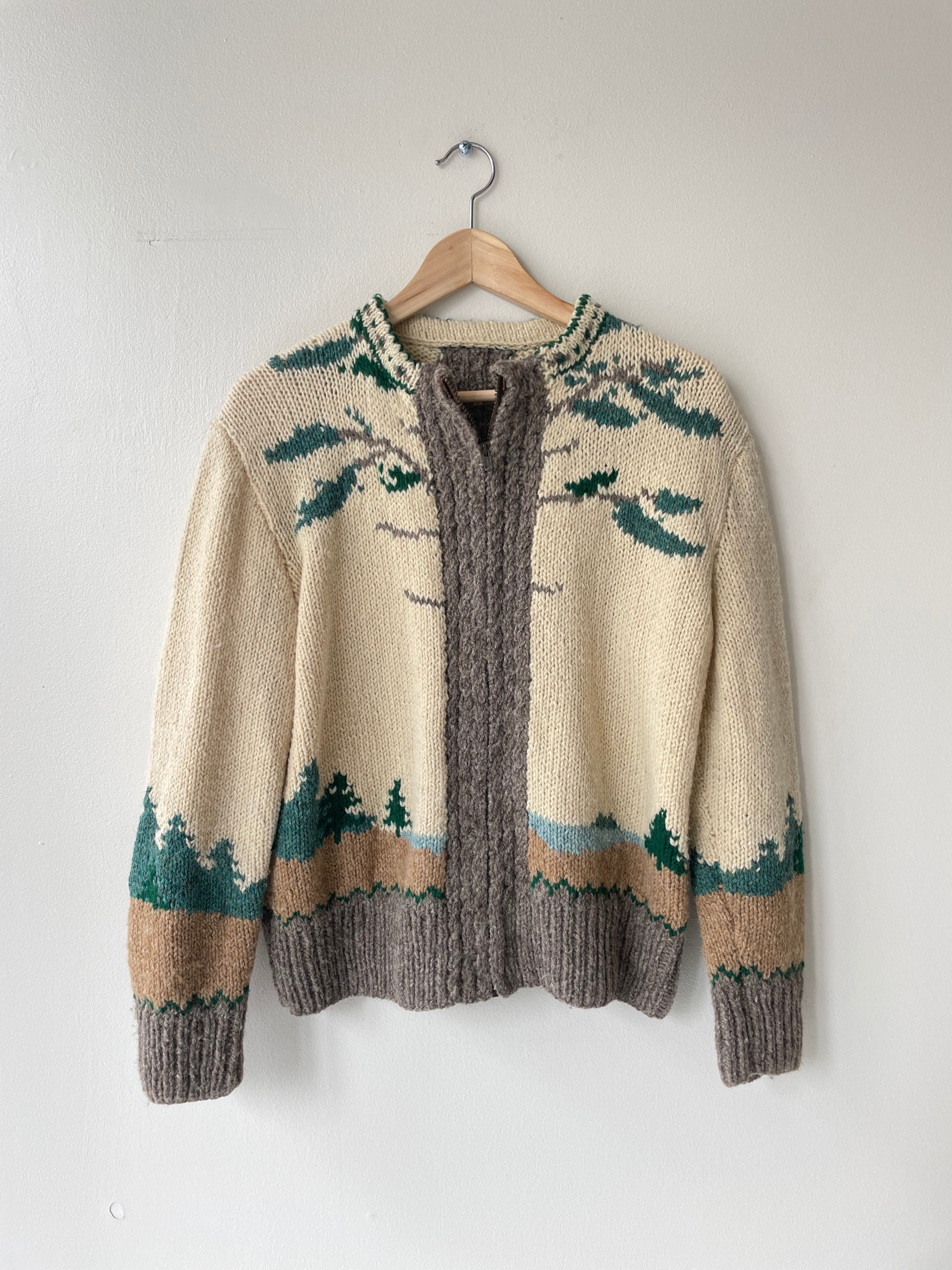 Sequoia 1950s Hand Knit Cardigan