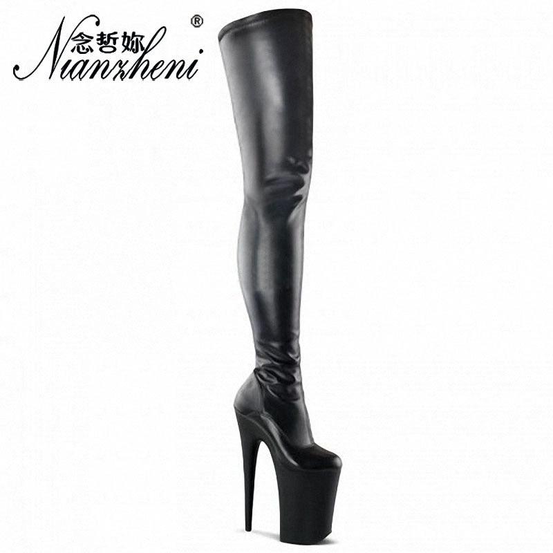 Sexy Punk Pole Dance Over The Knee Stripper Heels Long Gothic Fetish Boots