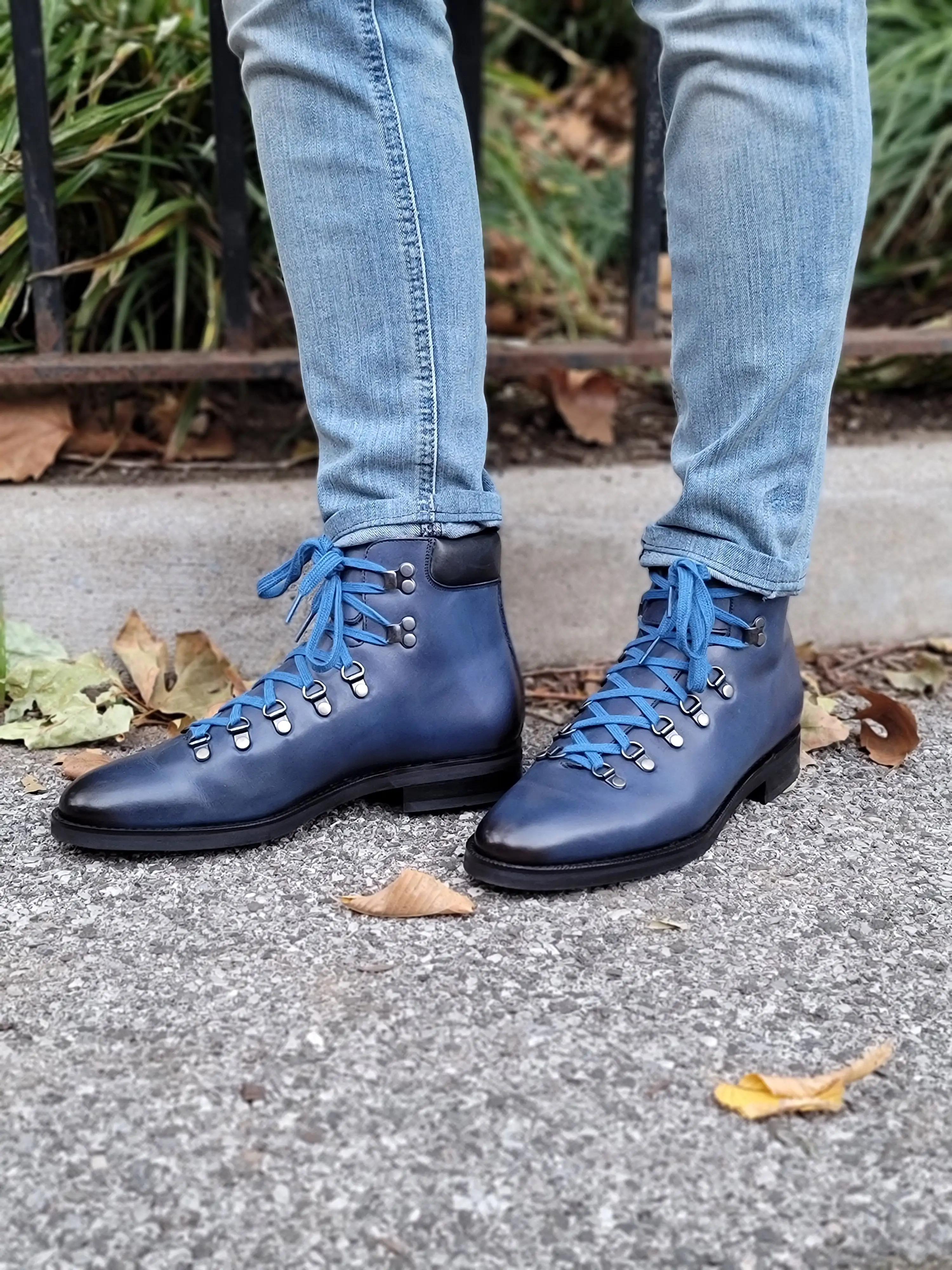 Snoqualmie - MTO - Shaded Navy Calf - TMG Last - Double City Rubber Sole