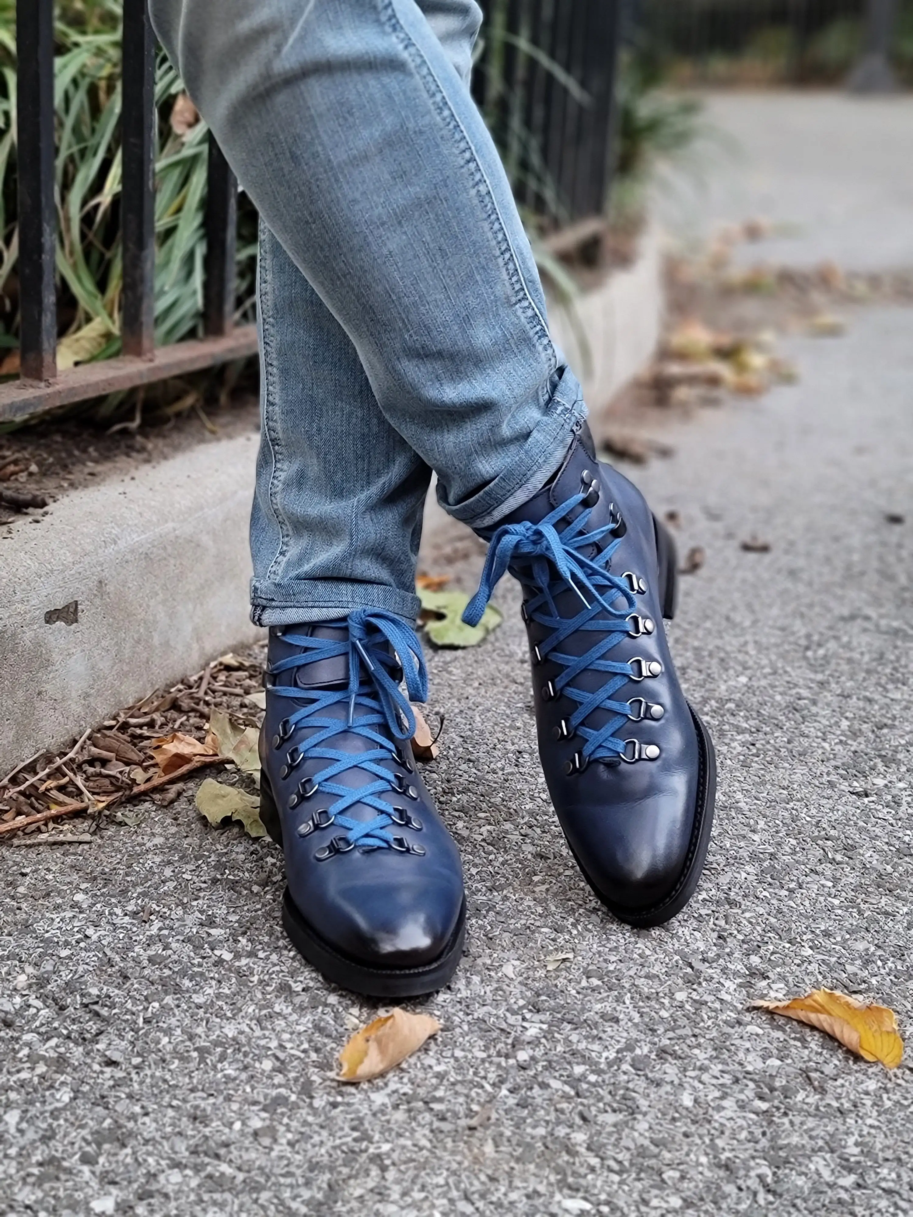 Snoqualmie - MTO - Shaded Navy Calf - TMG Last - Double City Rubber Sole