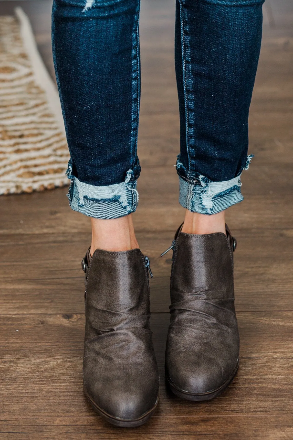 Sugar Tali Booties- Grey Antique