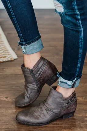 Sugar Tali Booties- Grey Antique