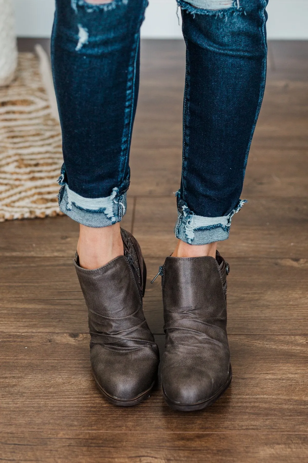 Sugar Tali Booties- Grey Antique