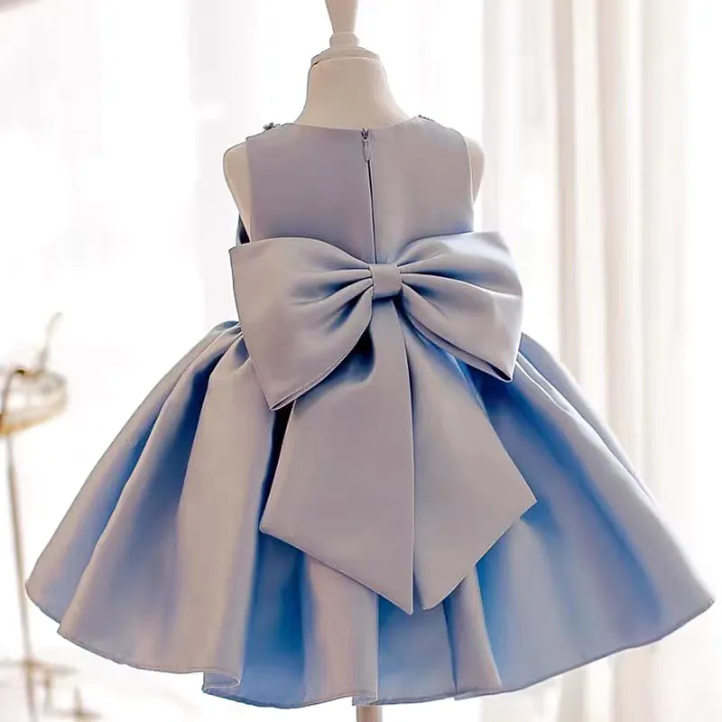 The Lara Blue Flower Girl Dress