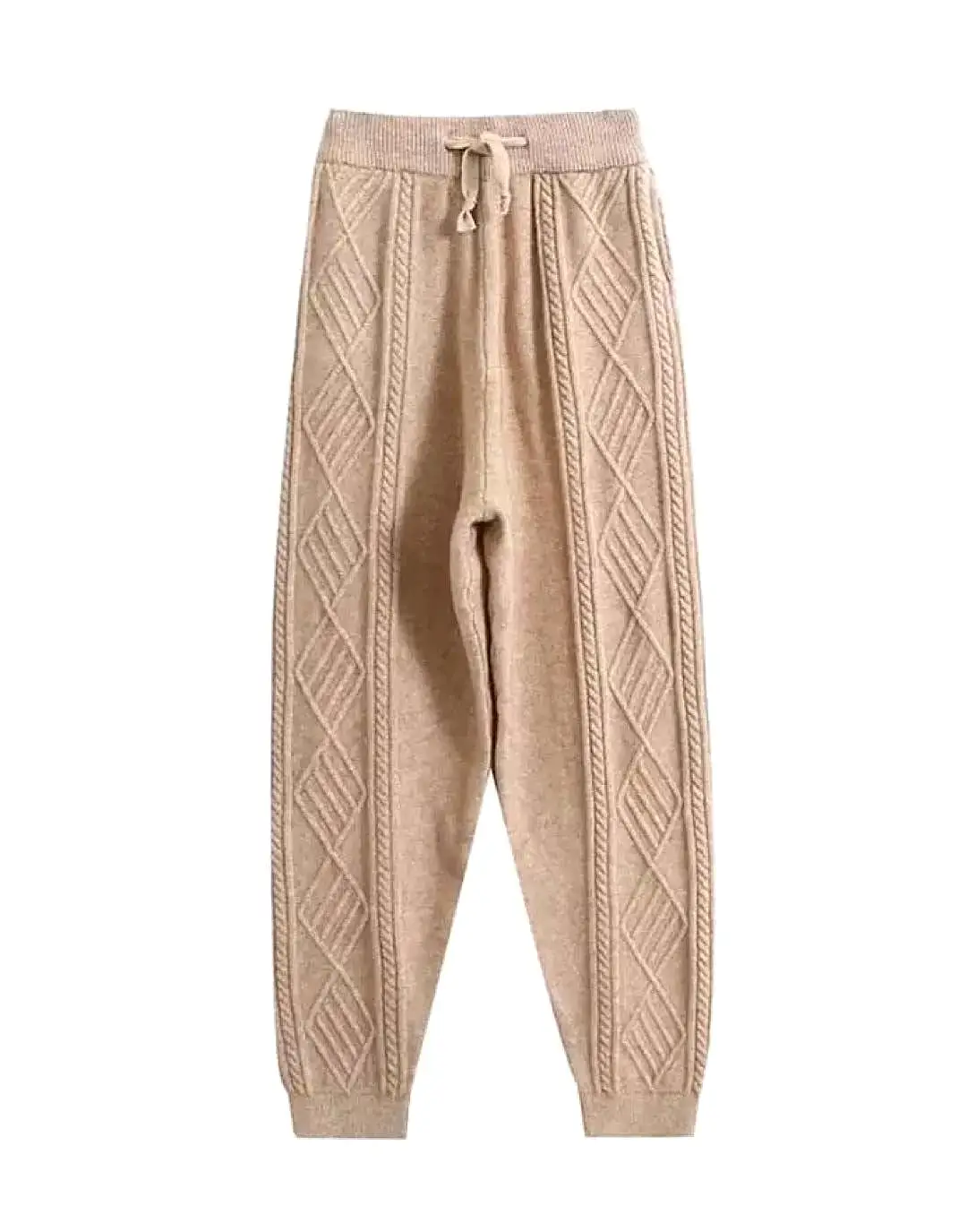 Twisted Rope Knitted Pants