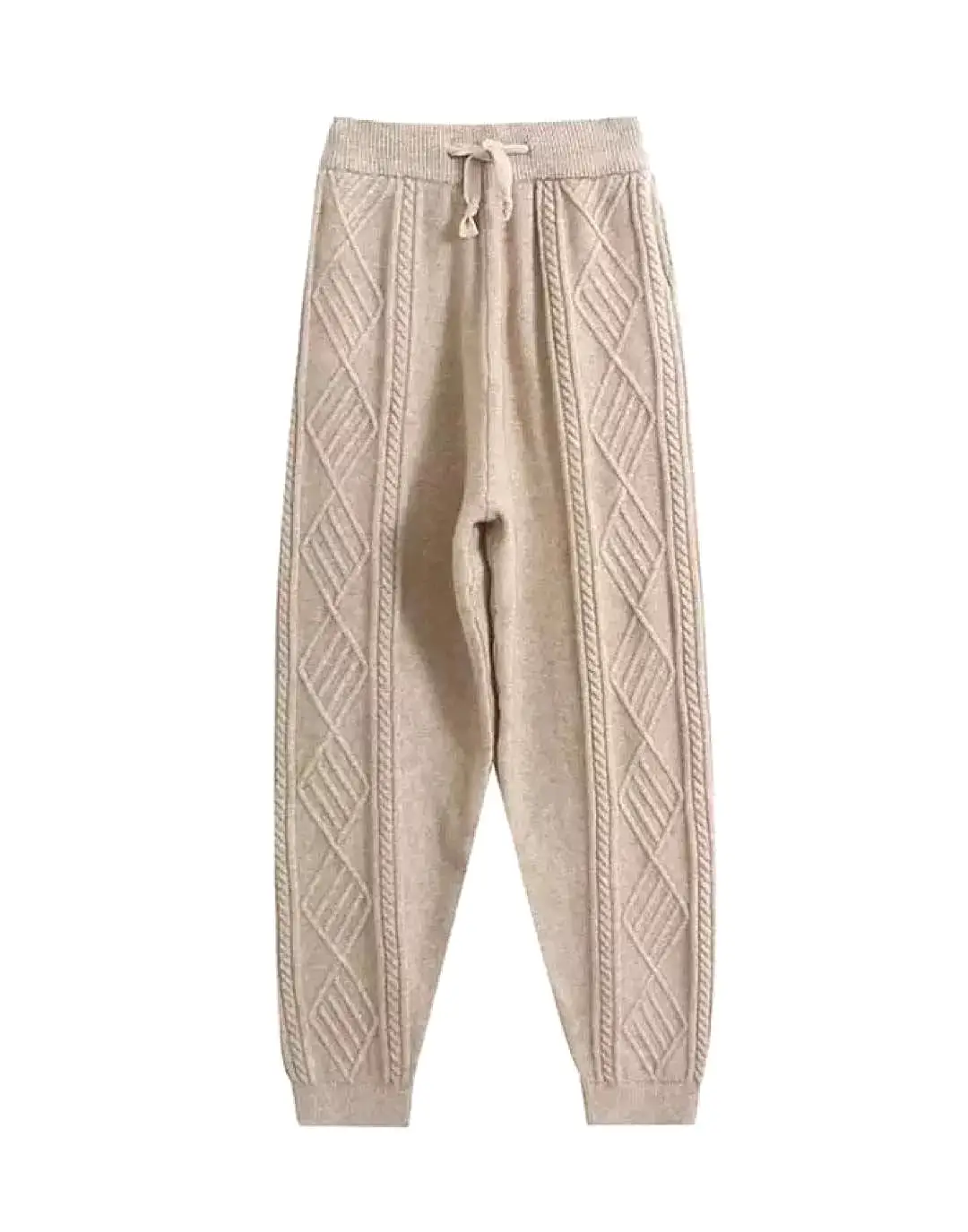 Twisted Rope Knitted Pants