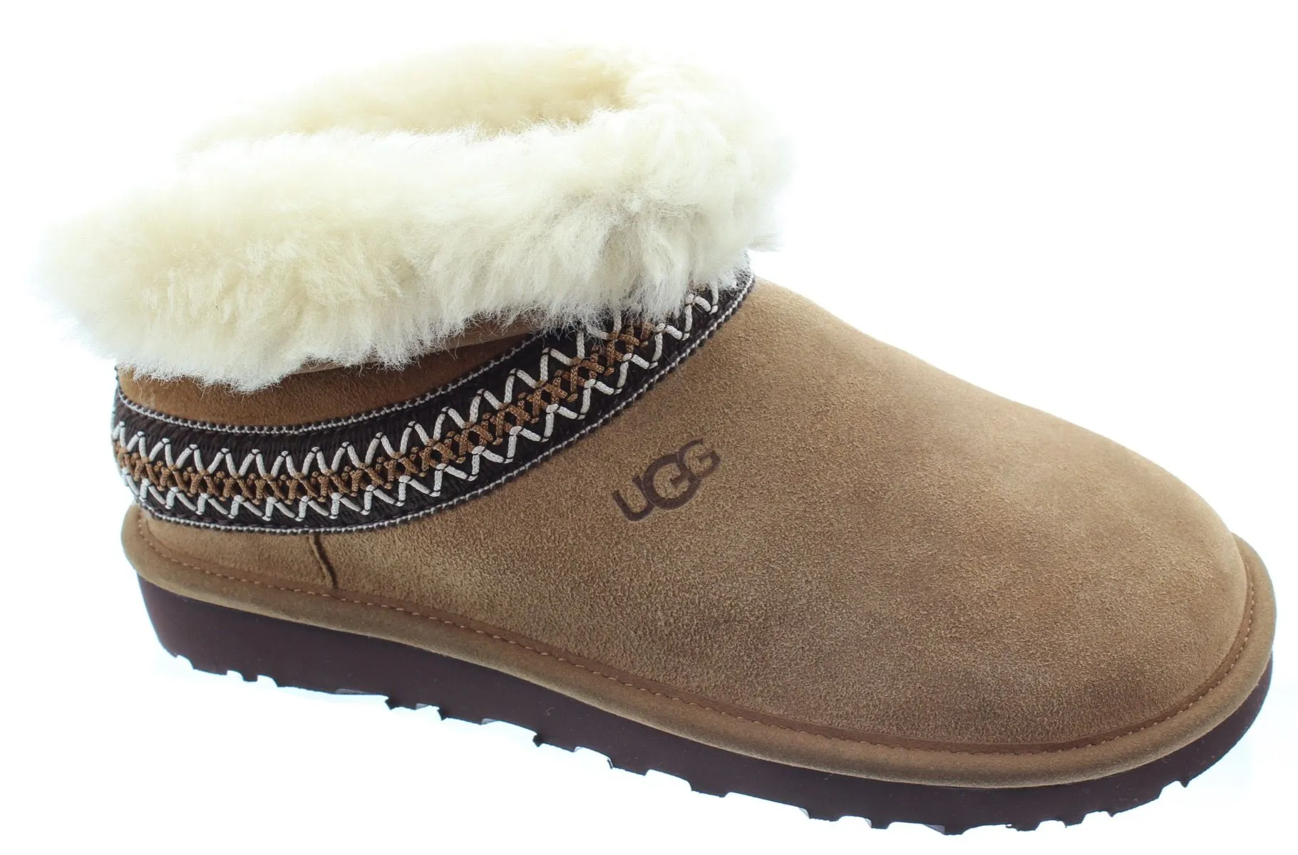 UGG Ladies Classic Mini Crescent Boots In Chestnut