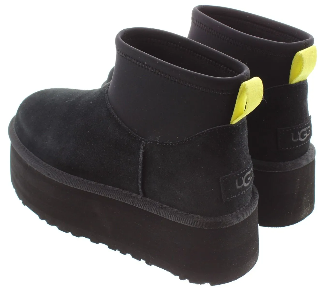 UGG Ladies Classic Mini Dipper Boots In Black