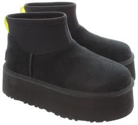 UGG Ladies Classic Mini Dipper Boots In Black