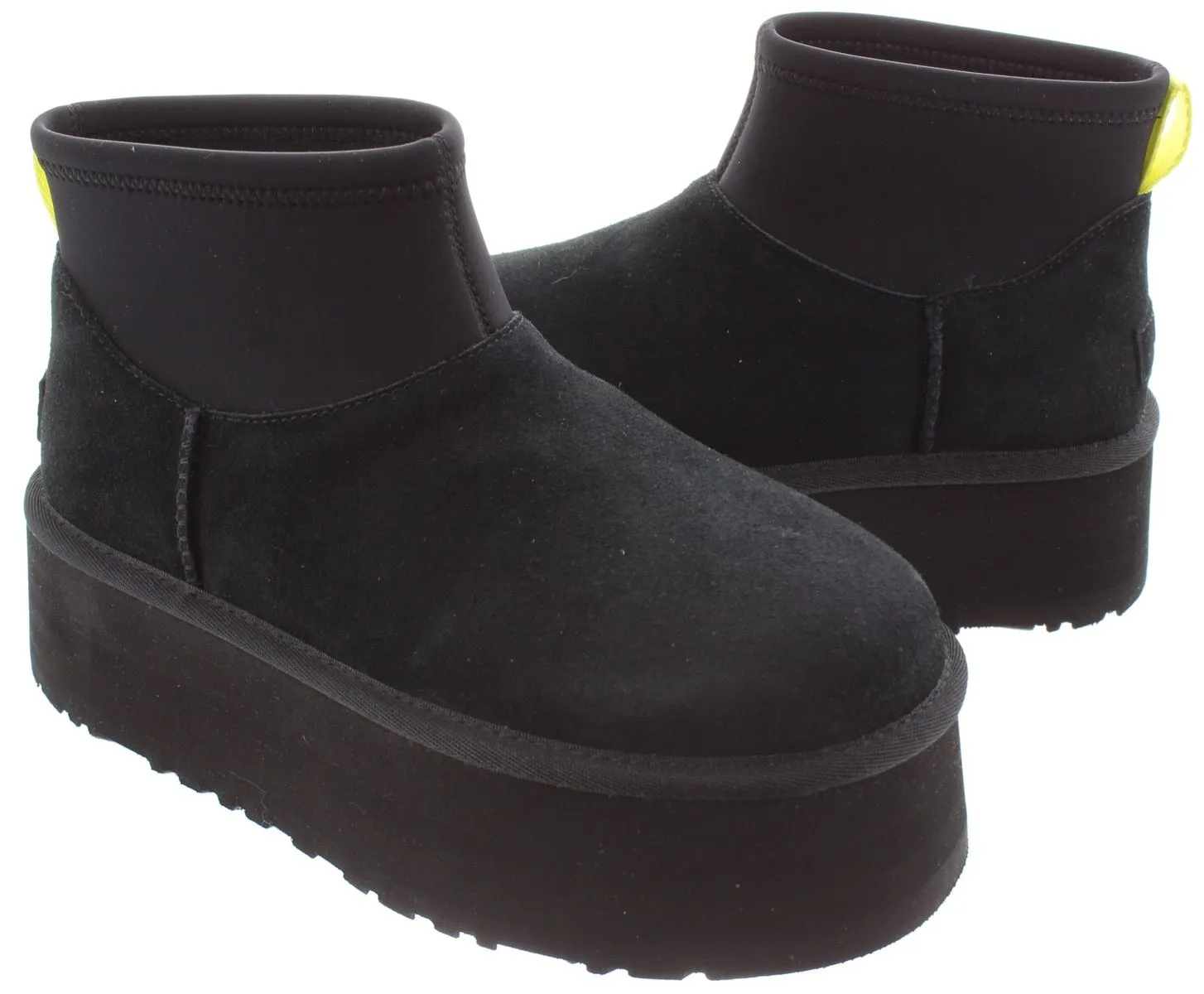 UGG Ladies Classic Mini Dipper Boots In Black