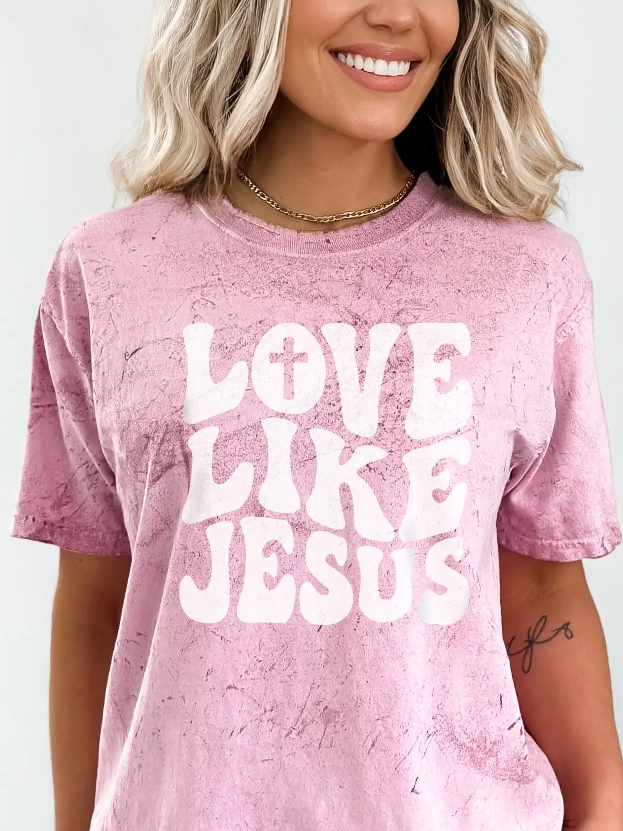 Women's Love Like Jesus Colorblast Graphic Tee